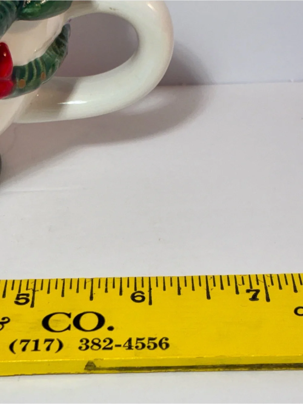 Vintage J.S.N.Y Christmas Tree Tea For One Set Hand Painted Ceramic Teapot Cup